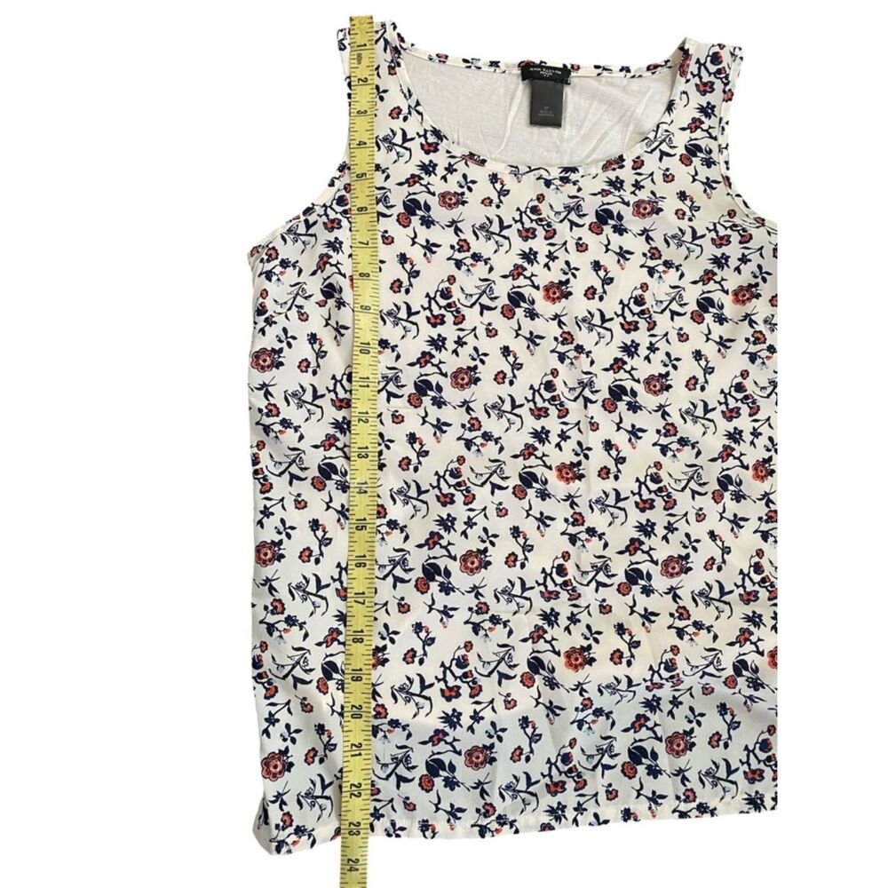 Ann Taylor Sleeveless Floral Top – Size SP – Cream Multi – Excellent Condition - Picture 3 of 6